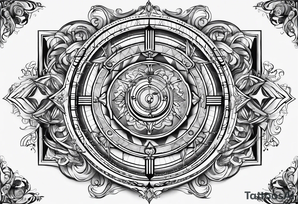 Longitude latitude tattoo idea