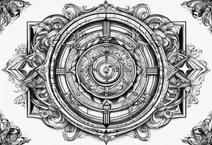Longitude latitude tattoo idea