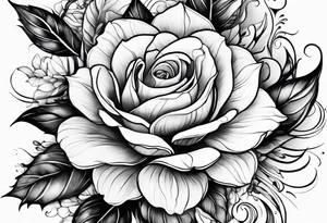Abstract Chery flovers tattoo idea