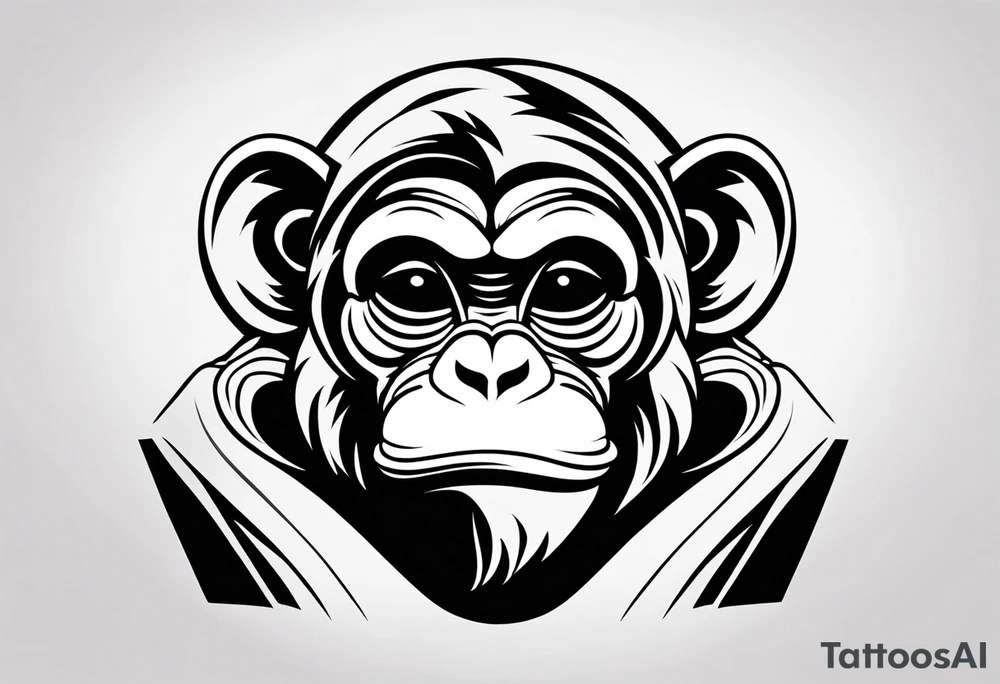 SEE NO EVIL MONKEY EMOJI tattoo idea