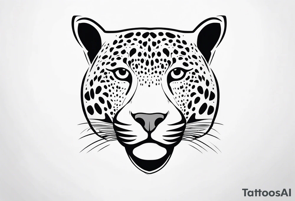 Jaguar head tattoo idea