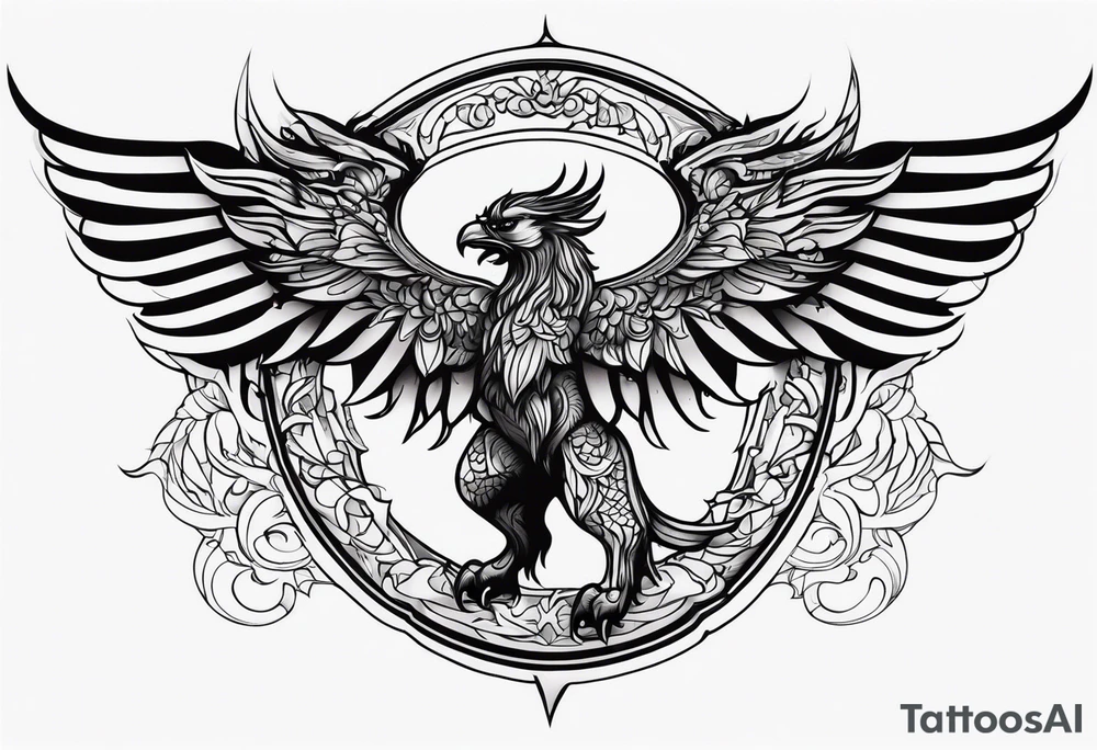 Mythical Griffin tattoo idea