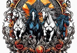 Four horsemen tattoo idea