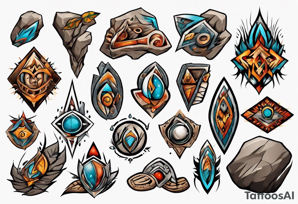 Rocks tattoo idea