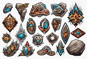 Rocks tattoo idea
