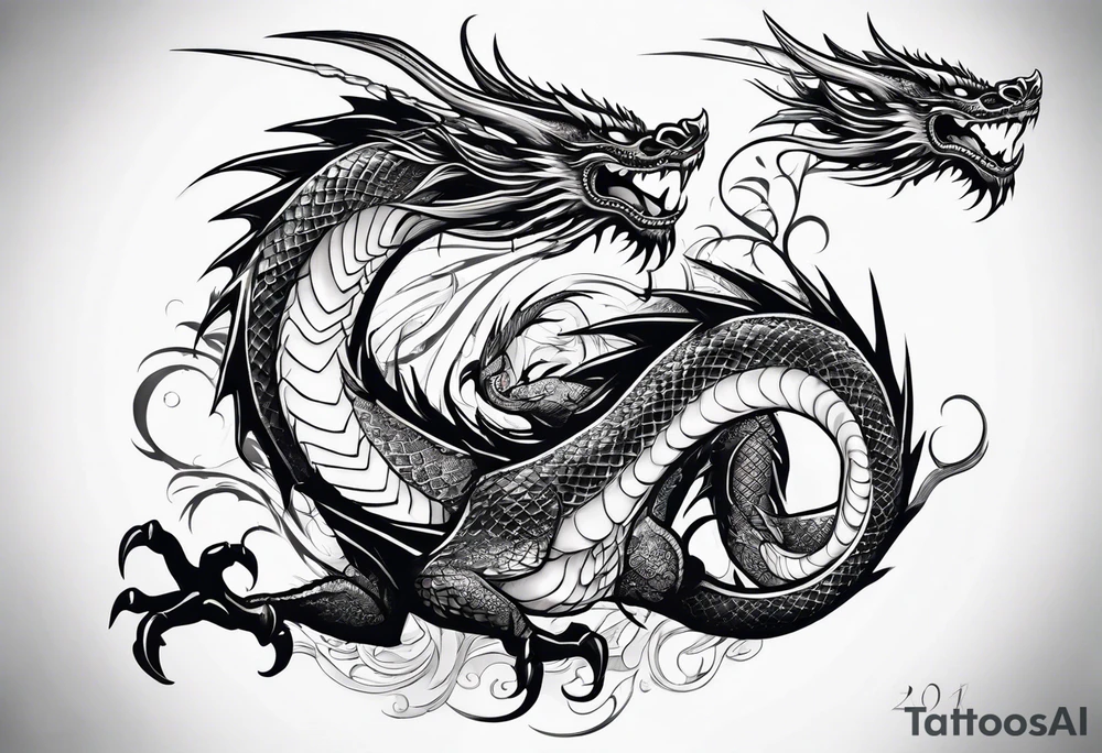 LONG DRAGON tattoo idea
