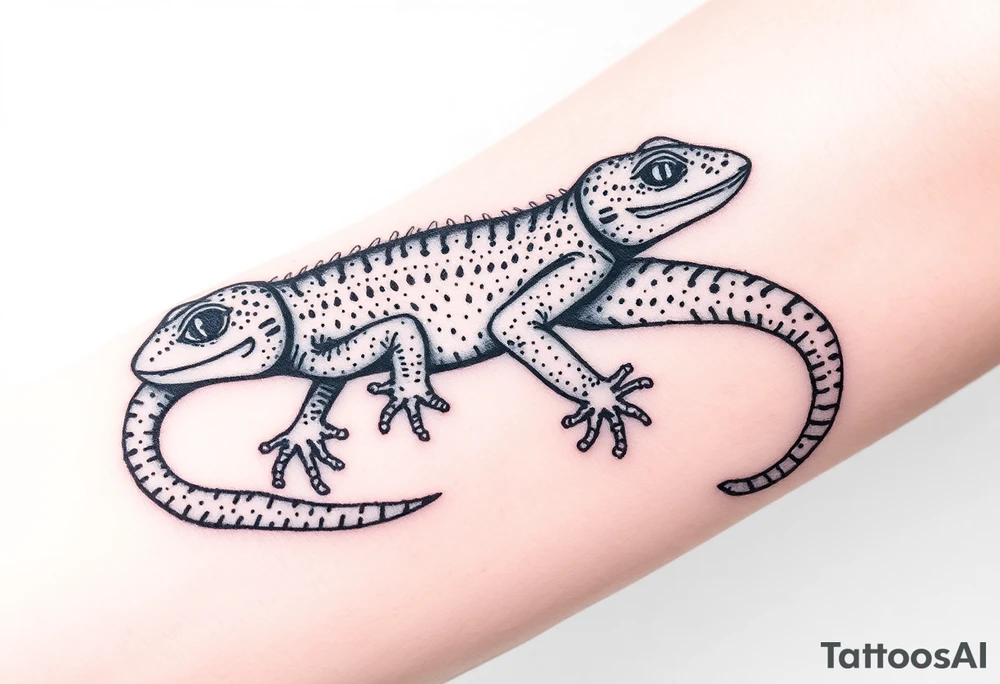 Imaginez le Colisé  une salamandre et un guerrier tattoo idea