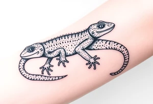 Imaginez le Colisé  une salamandre et un guerrier tattoo idea