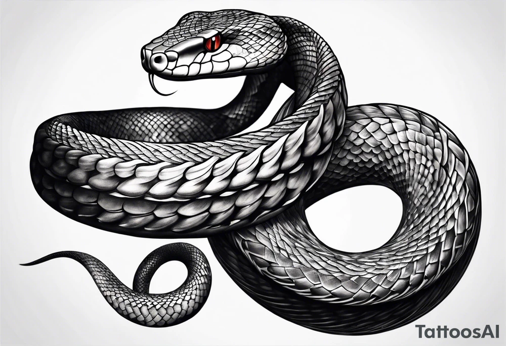 Snake tattoo for shoulder moving onto chest tattoo idea