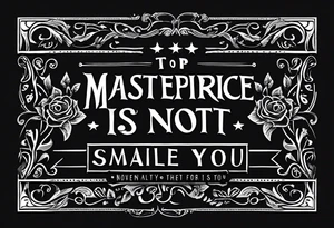 Simple script font that says, "anything or anyone that does not bring you alive is too small for you." tattoo idea