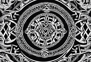 thick bicycle chain wrist tattoo idea