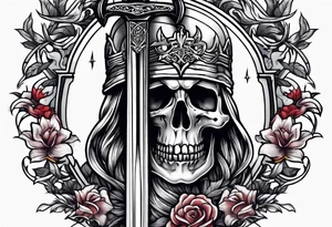 Sword grave yard tattoo idea