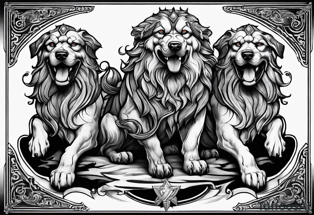 Cerberus greek tattoo idea