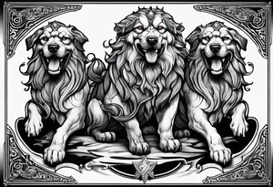 Cerberus greek tattoo idea