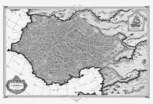 Outline of the Calabria map tattoo idea