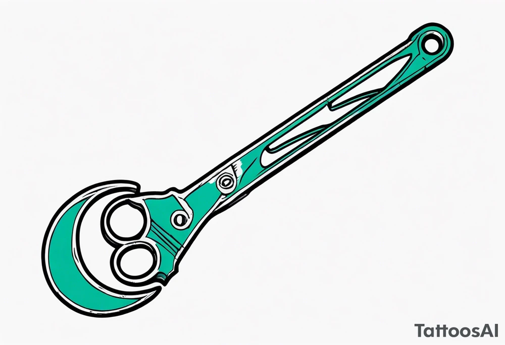 a heavily-used crescent wrench tattoo idea