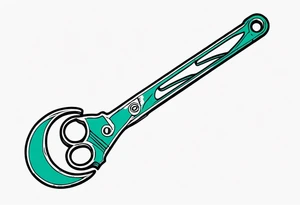a heavily-used crescent wrench tattoo idea