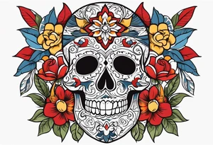 Hispanic heritage in a sleeve format tattoo idea