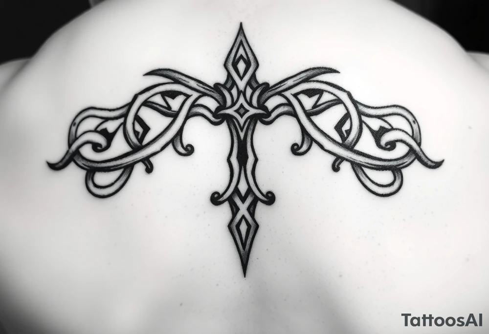 Celtic calf tattoo tattoo idea