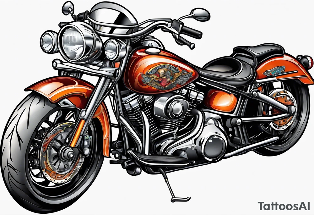 Motorcycle tattoo idea