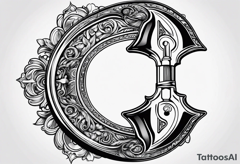 a heavily-used crescent wrench tattoo idea