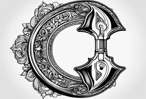 a heavily-used crescent wrench tattoo idea