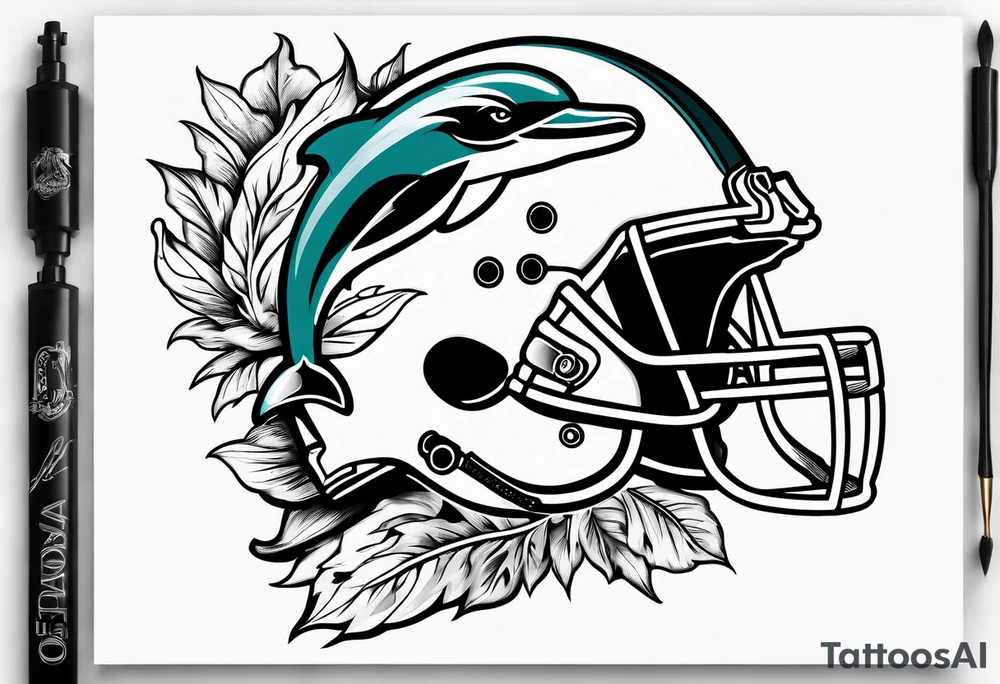 Miami dolphins tattoo idea