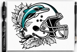 Miami dolphins tattoo idea