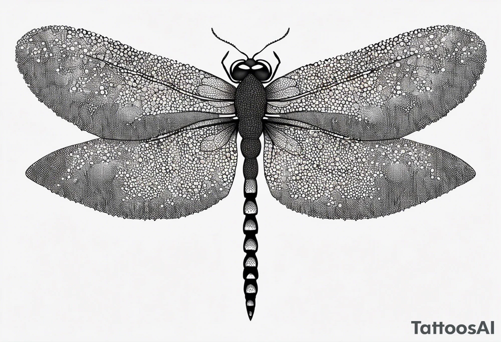 dragonfly outline tattoo idea