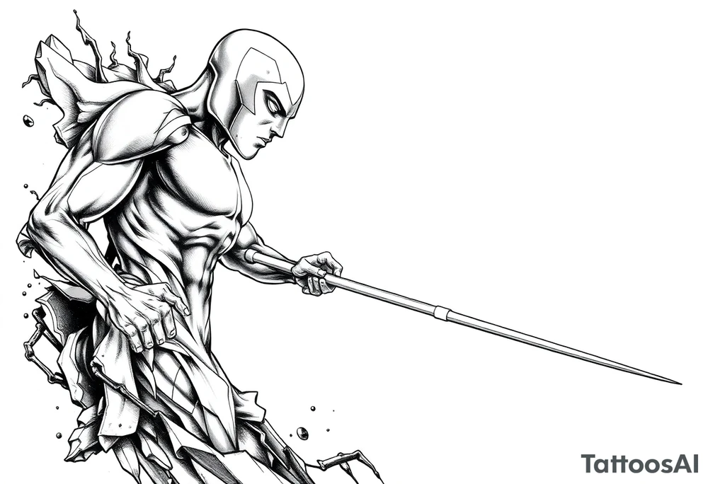 Silver Surfer comic accurate tattoo idea