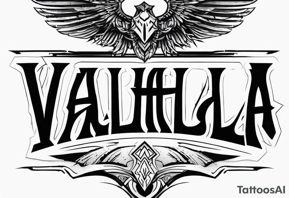 Valhalla fallen warrior tattoo idea