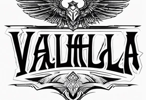 Valhalla fallen warrior tattoo idea