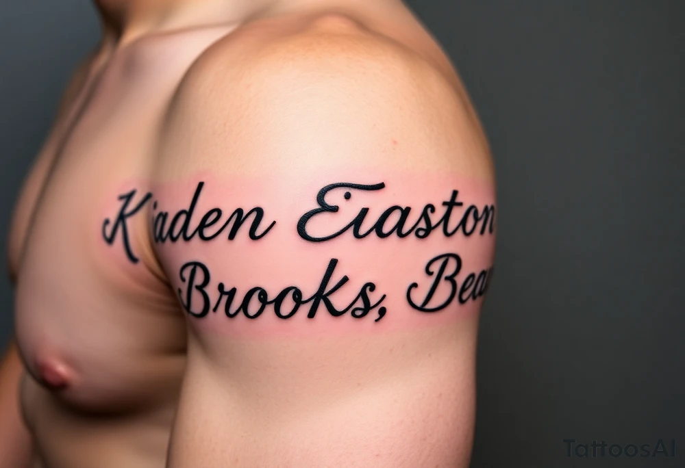 Kaden Easton Brooks Beau tattoo idea