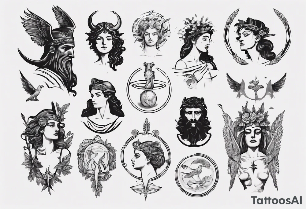 greek mythology tattoo idea