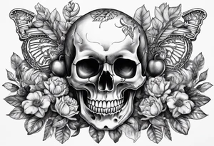 The skull and the pepper must be only one object tattoo idea