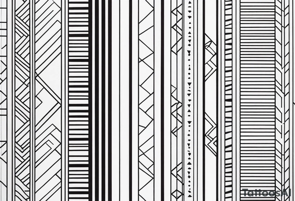 Art Deco Patterns STRIPES tattoo idea