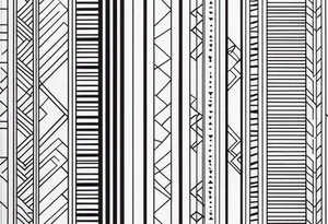 Art Deco Patterns STRIPES tattoo idea