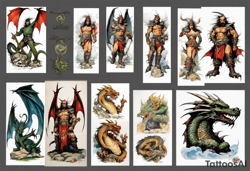 Dragon
Warrior tattoo idea
