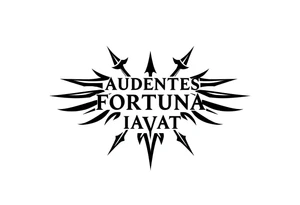 Quote "audentes fortuna iavat" with roman army symbol tattoo idea