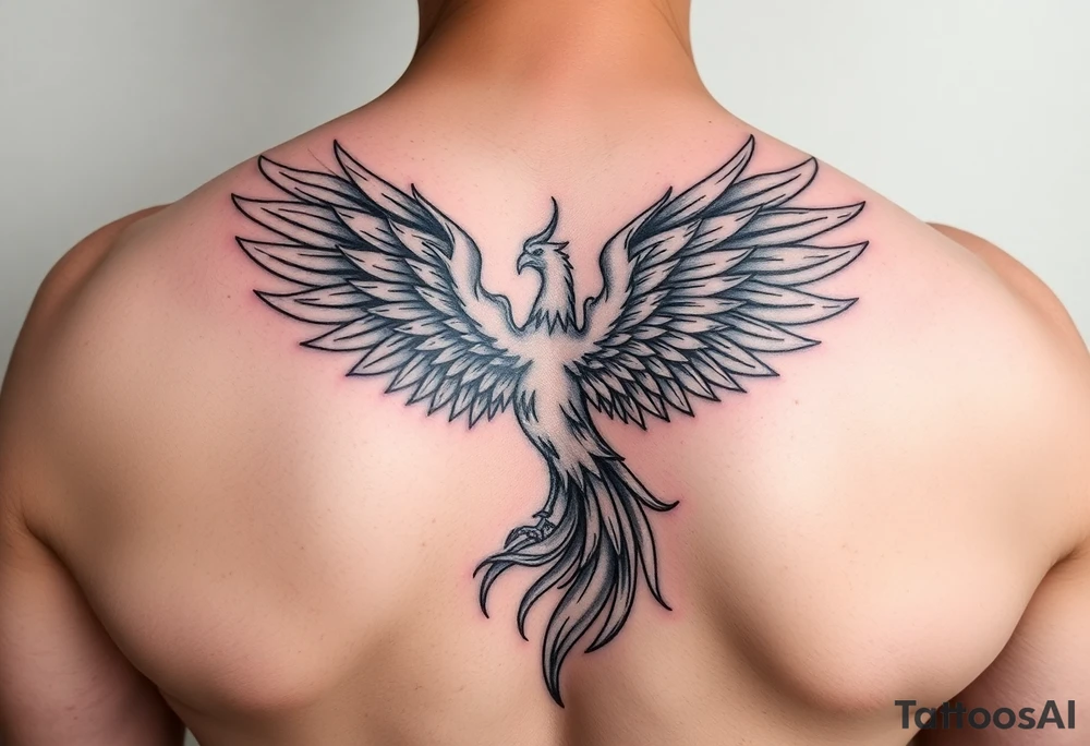 phoenix aesthetic unique anime theme blazing tattoo idea