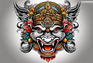 indonesia barong tattoo idea