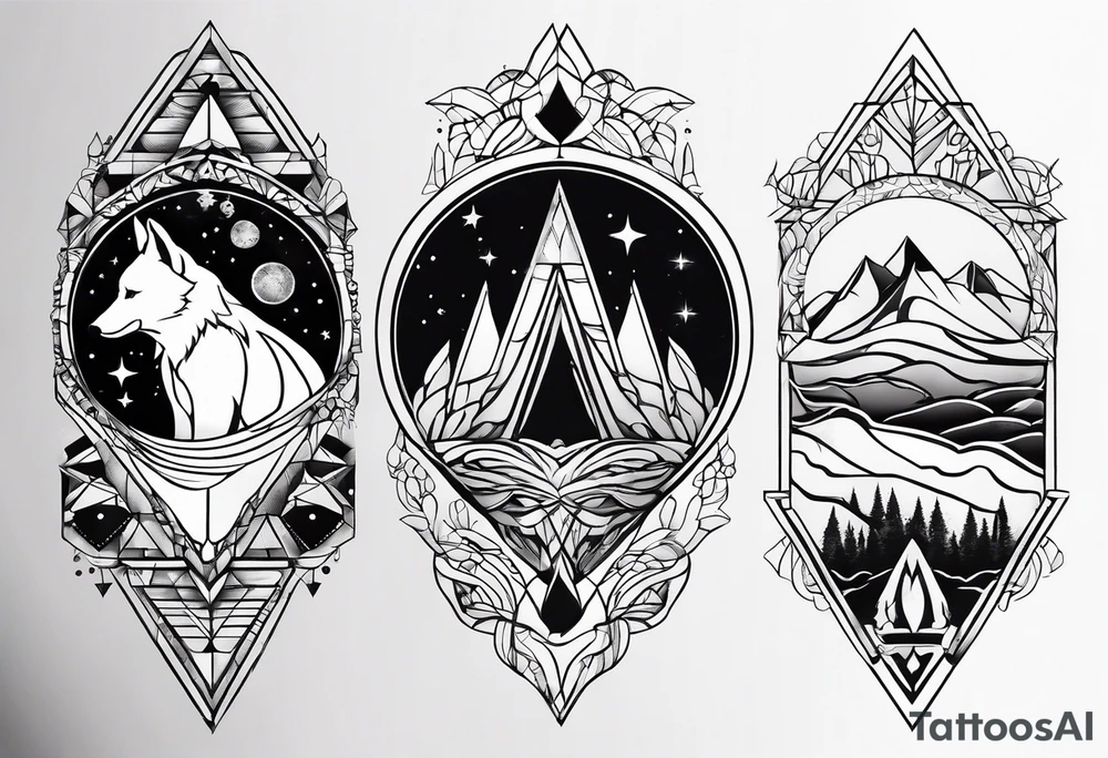 animals footprints tattoo idea