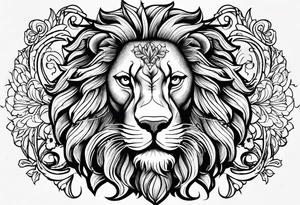 Dutch lineage/heritage tattoo using the dutch republic lion, keep it simple and gothic feel tattoo idea