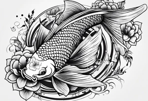 koi fish tattoo idea