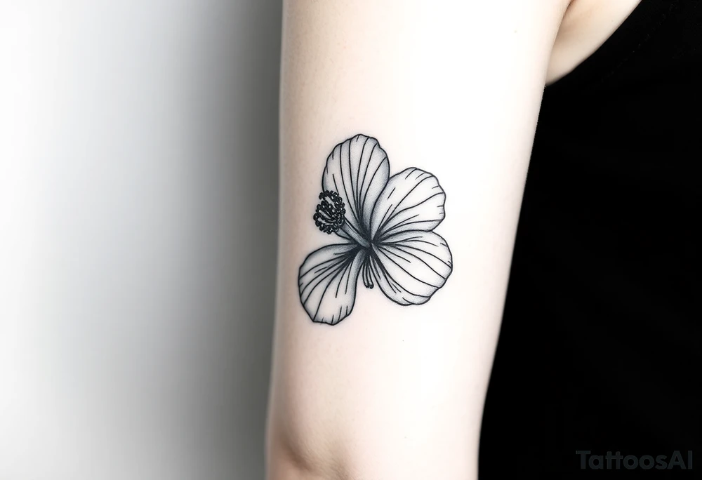 Hibiscus tattoo idea