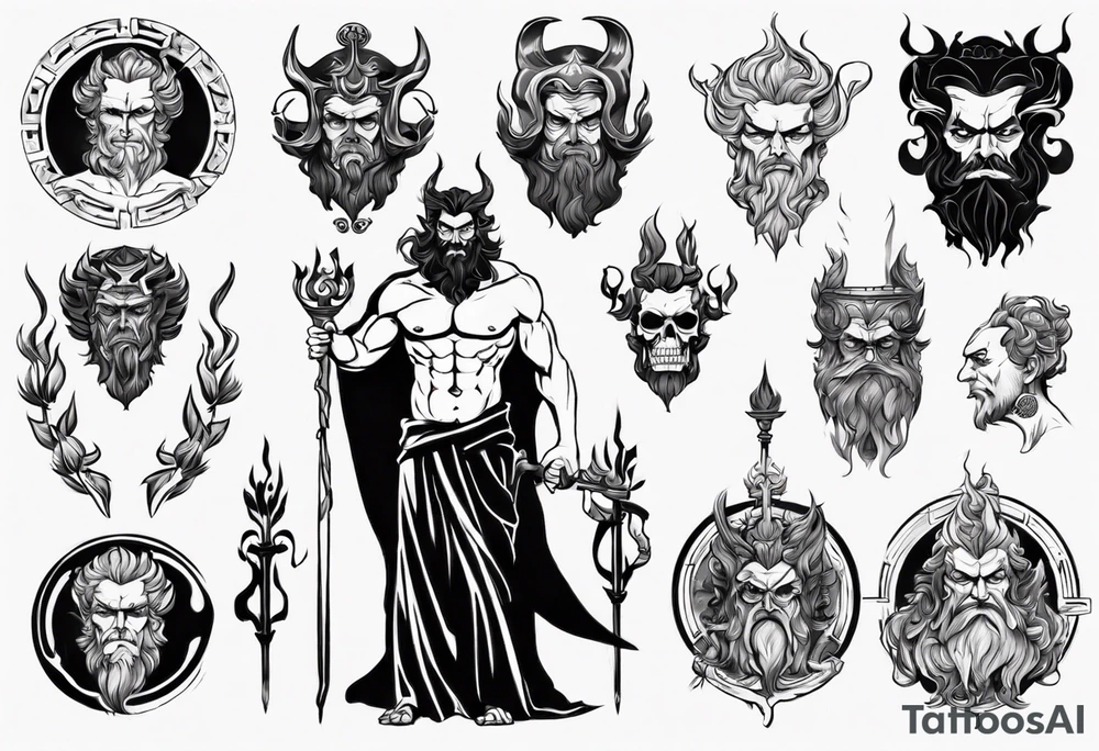greek god Hades tattoo idea
