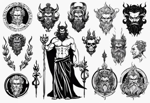 greek god Hades tattoo idea