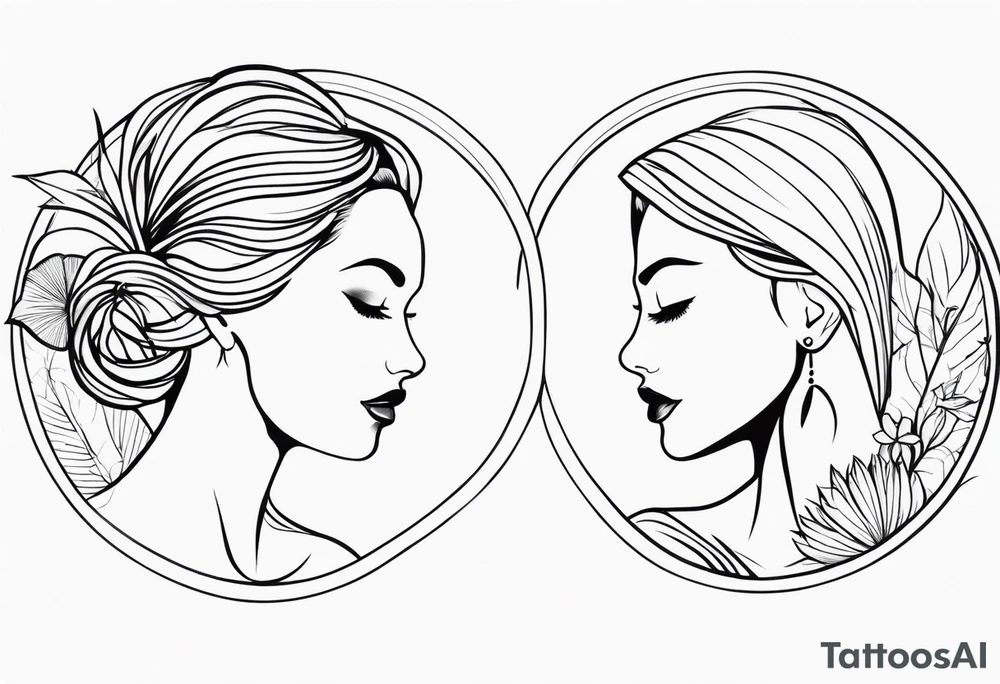 minimalist  tattoo for couples tattoo idea