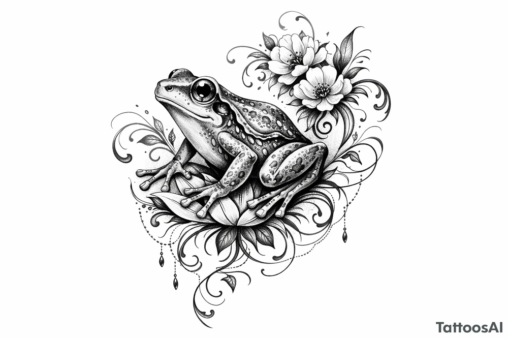 Frog tattoo idea