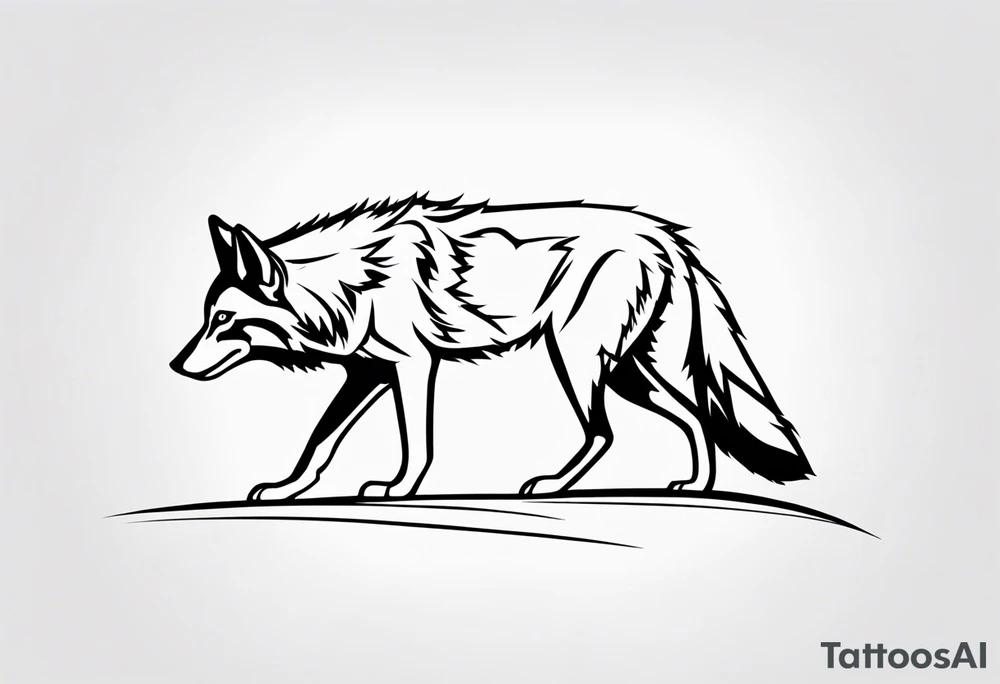 coyote tattoo idea